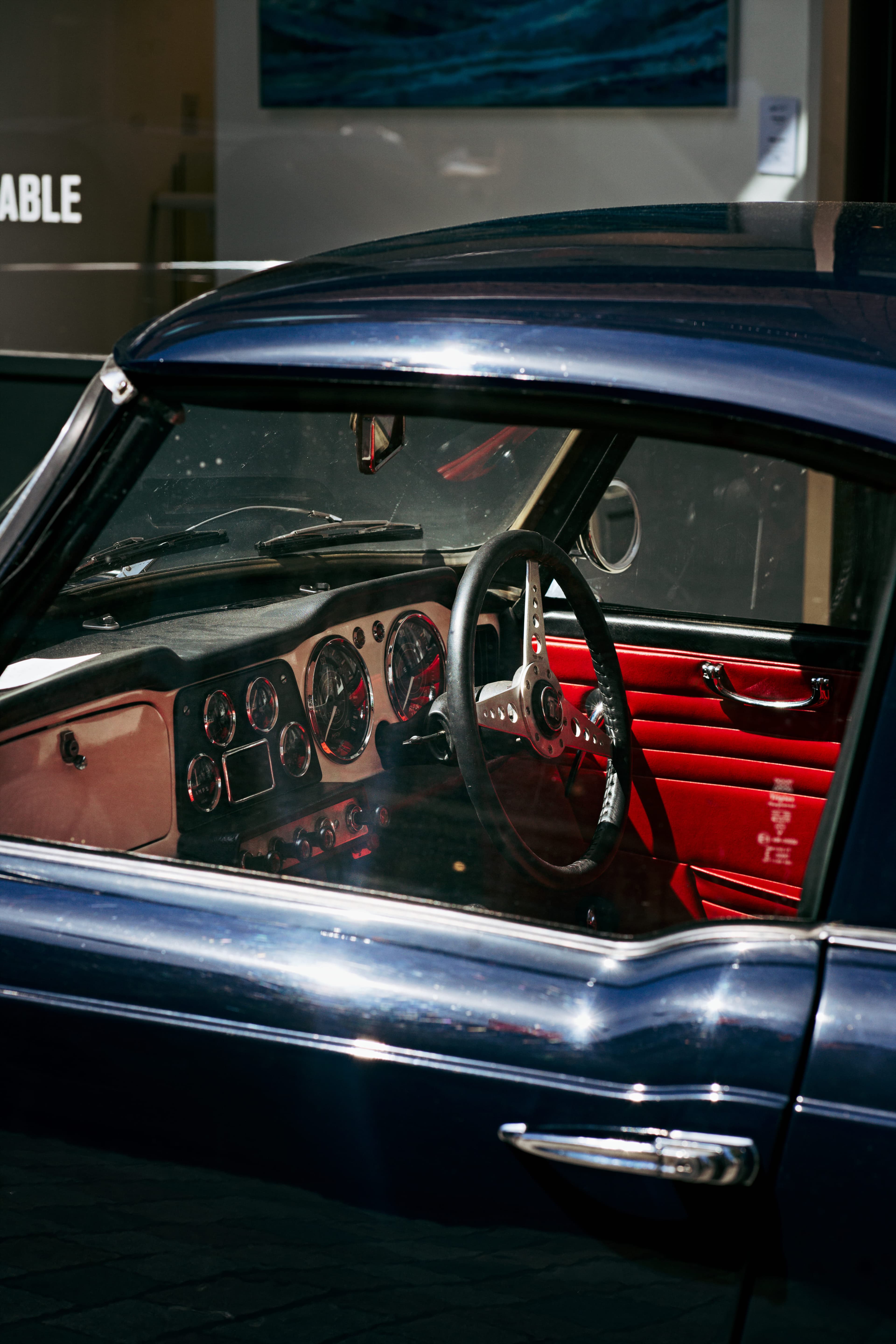 Retro car interior