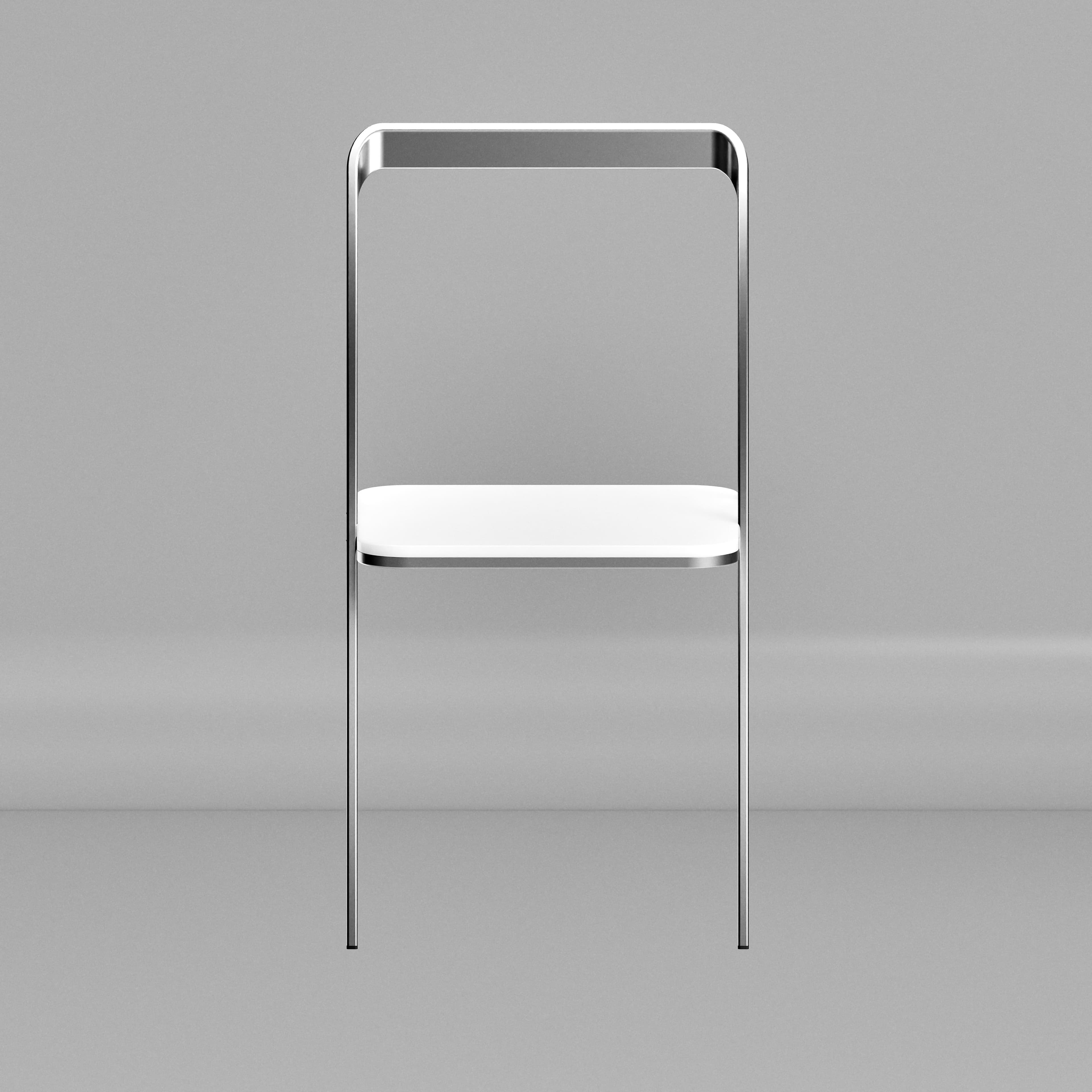 A metalic chair concept.