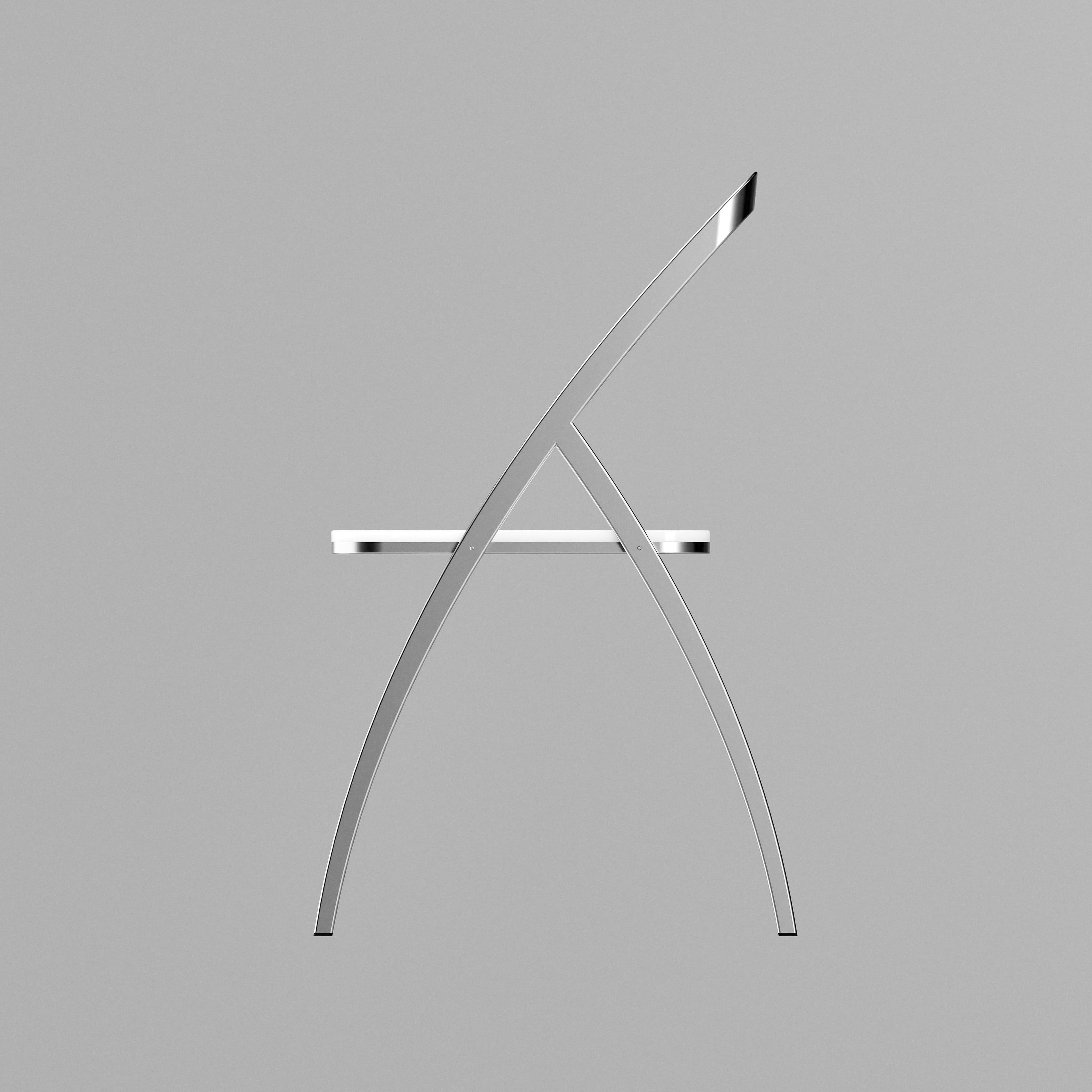 A metalic chair concept.